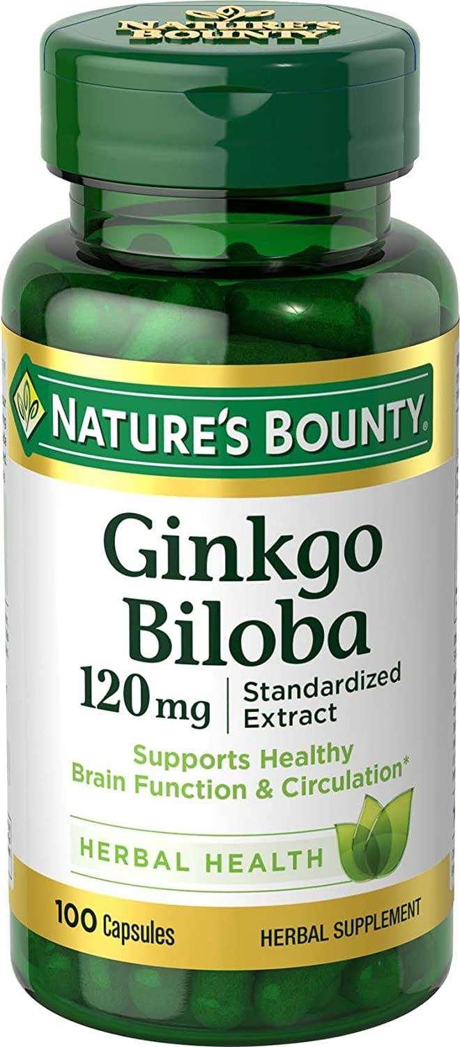 Nature's Bounty Ginkgo Biloba 120 mg, 100 capsulas