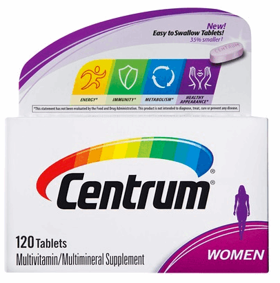 Centrum - Multivitaminico para Mulheres com menos de 50 - 120 Caps - NutriVita
