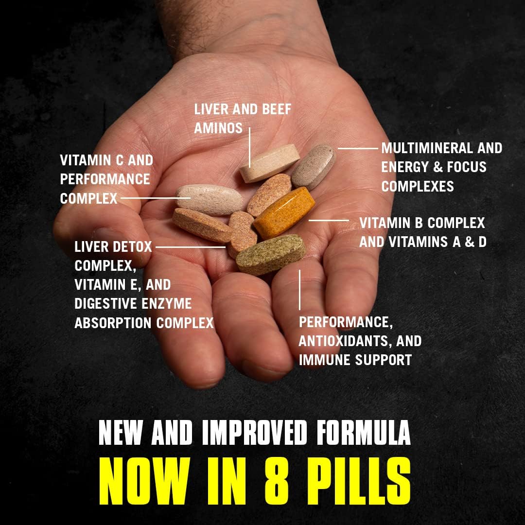Comprimidos do Animal Pak multivitamínico completo para atletas