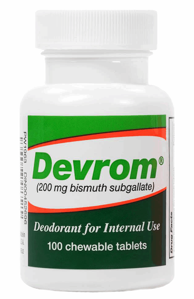 DEVROM Desodorante interno 200MG 100 Comprimidos mastigáveis - NutriVita