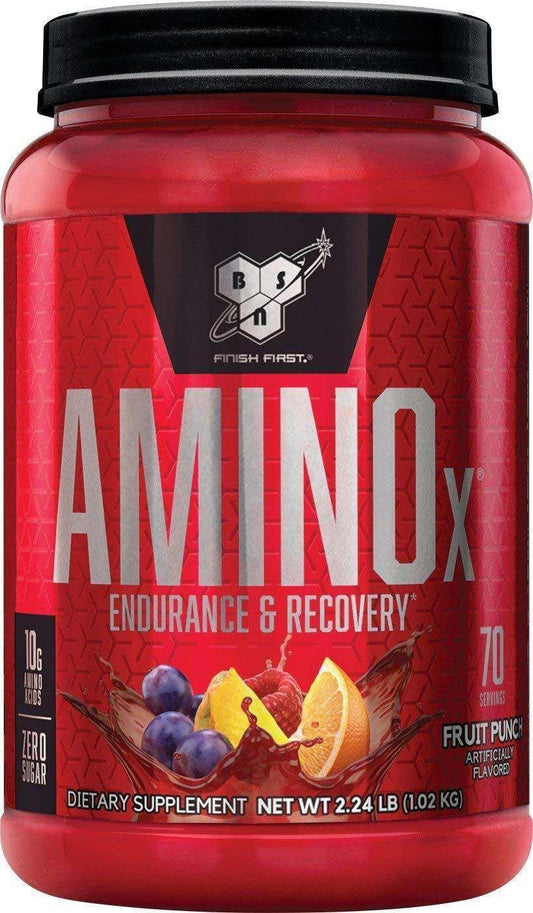 Pote de suplemento BSN Amino X Endurance & Recovery 70 doses original importado