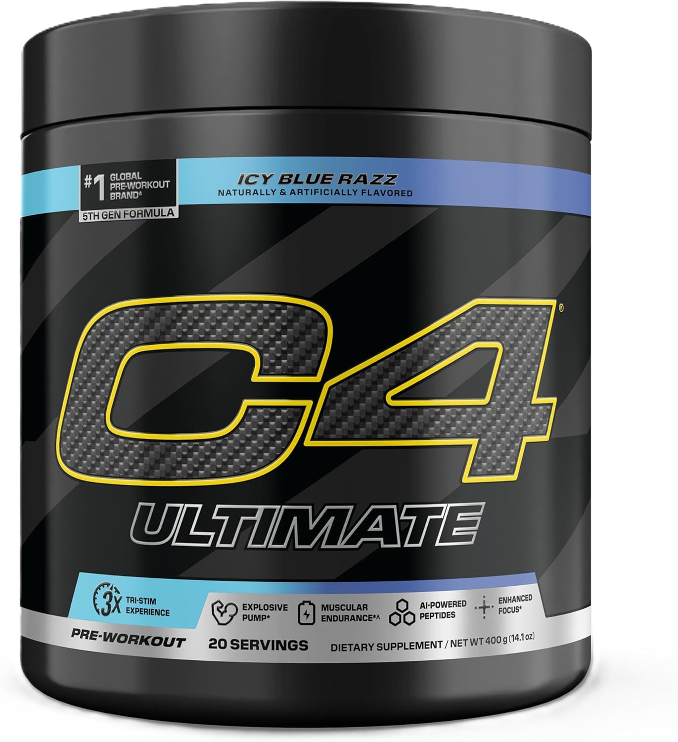 Frasco Pré-Treino Cellucor C4 Ultimate 20 Doses - Nova Fórmula Original dos EUA.