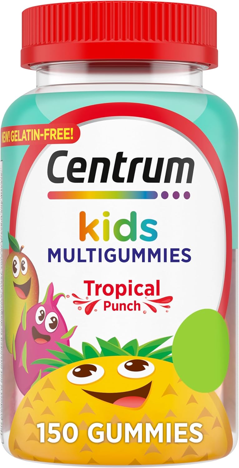 Centrum Kids Gomas Multivitamínicas – Sabor Frutas Tropicais – 150 Gomas