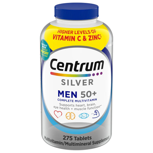 Centrum Silver Men 275 comprimidos importado - Nova Embalagem