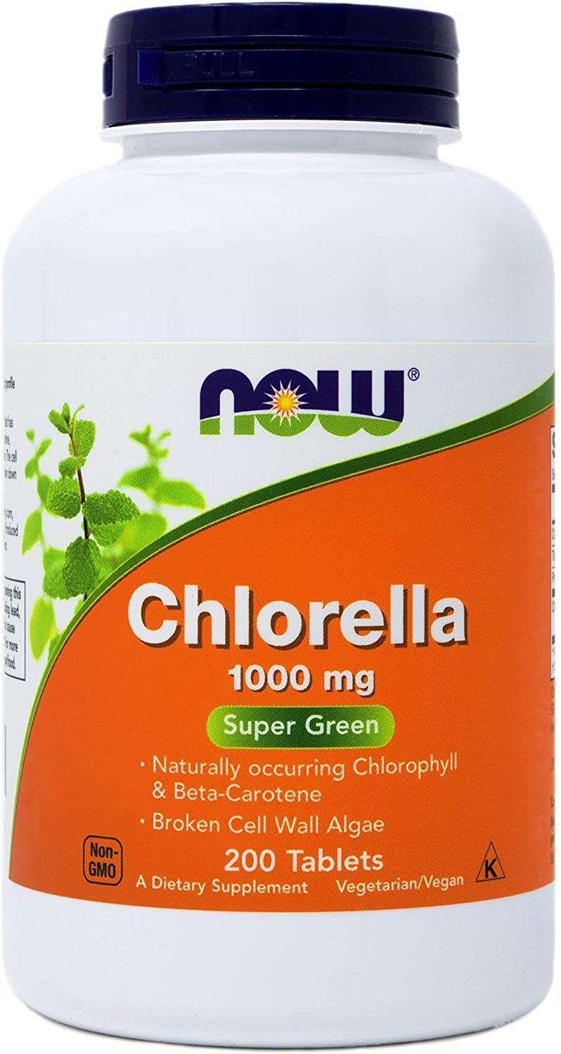 NOW Foods Organic Chlorella 1000mg 200 Tablets - NutriVita