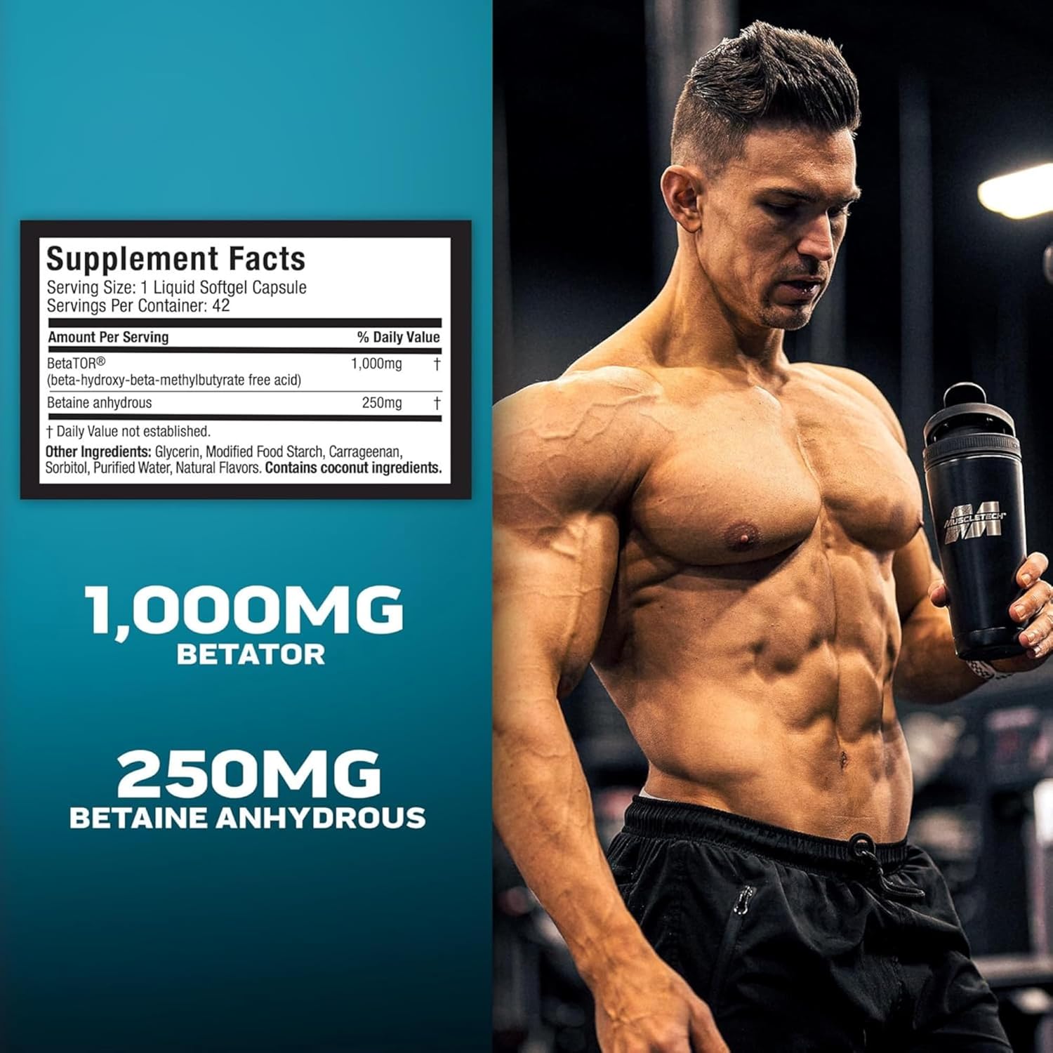 MuscleTech - Clear Muscle HMB 1000 MG 42 Capsulas