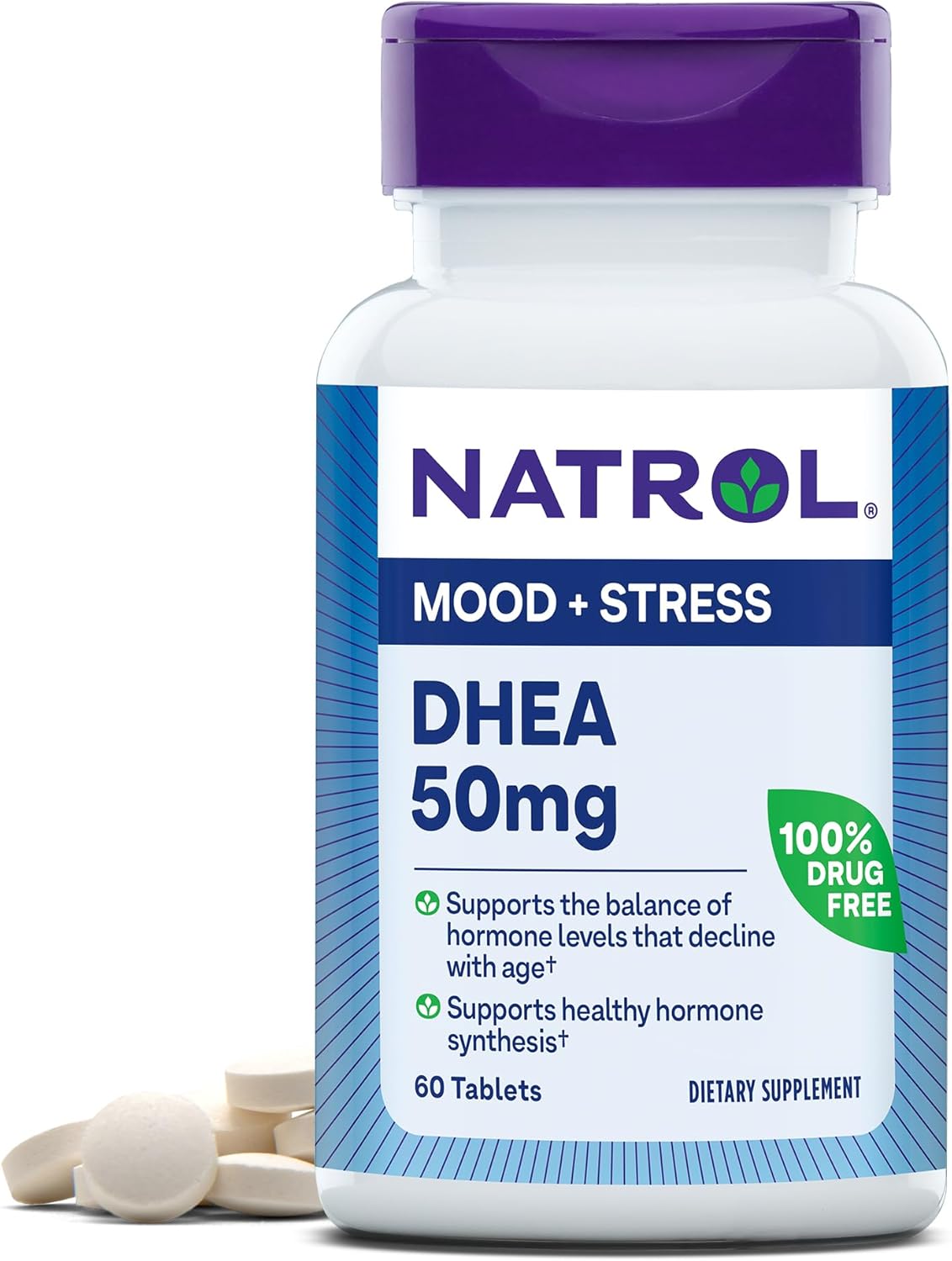 Natrol DHEA 50mg 60 Comprimidos - Últimas Unidades Disponíveis!