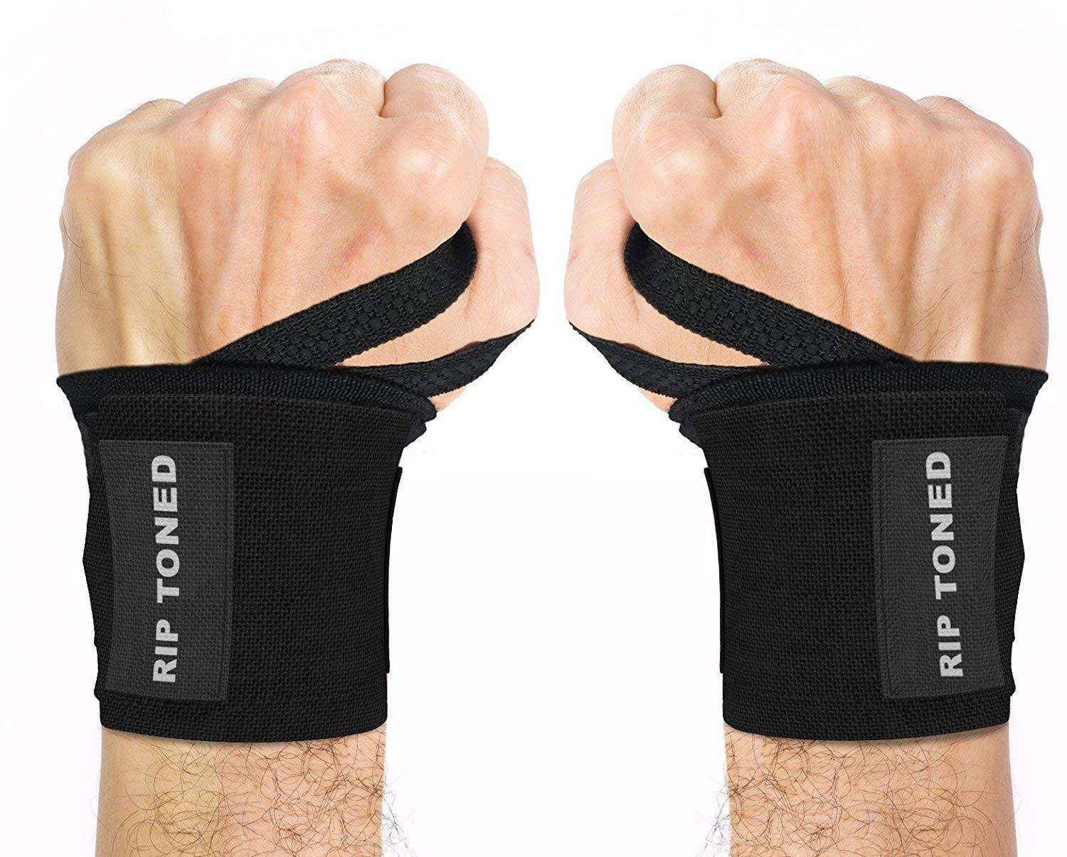 Rip Toned Wrist Wraps Munhequeira Profissional para Homens e Mulheres - NutriVita