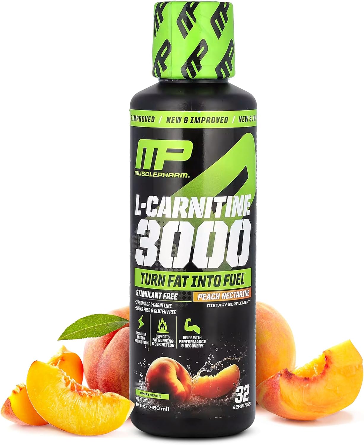 Muscle Pharm L-Carnitina 3000 Suplemento Líquido 32 Doses