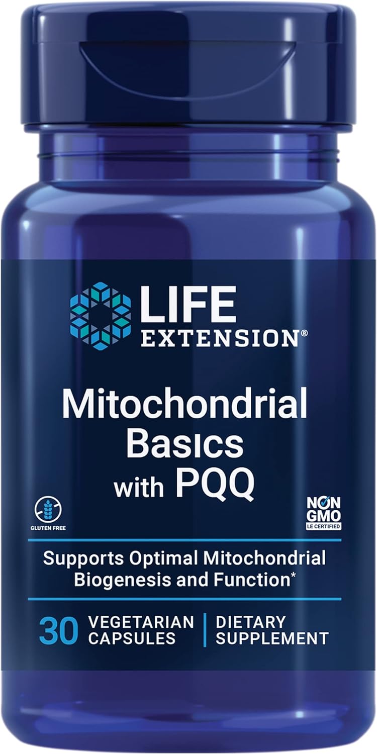 Life Extension Mitochondrial Basics com BioPQQ, 30 Capsulas - NutriVita