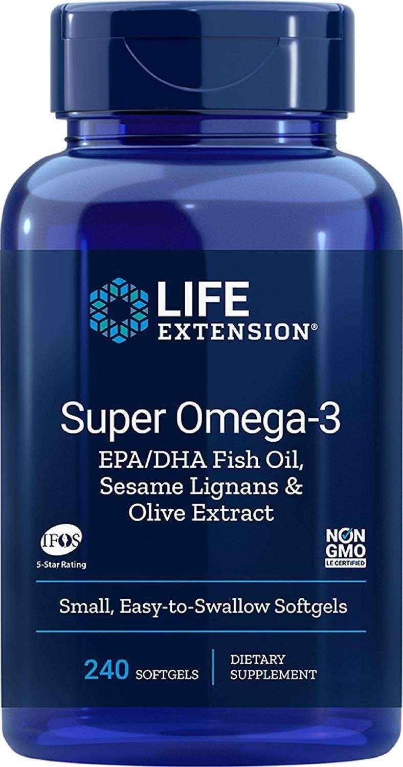 Life Extension Super Omega-3 EPA/DHA 240 softgels - NutriVita
