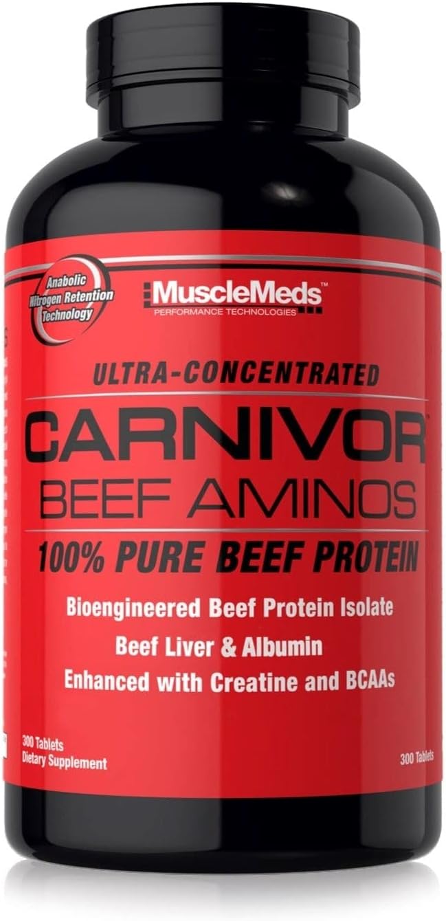 Muscle Meds - Carnivor Beef Aminos 300 Tablets - NutriVita