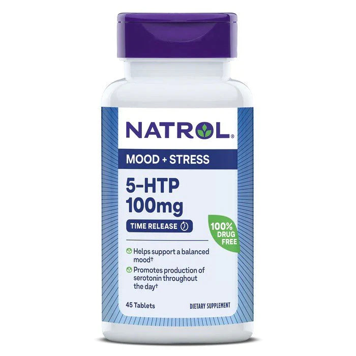 Natrol 5-HTP Time Release 100mg, 45 Tablets - NutriVita