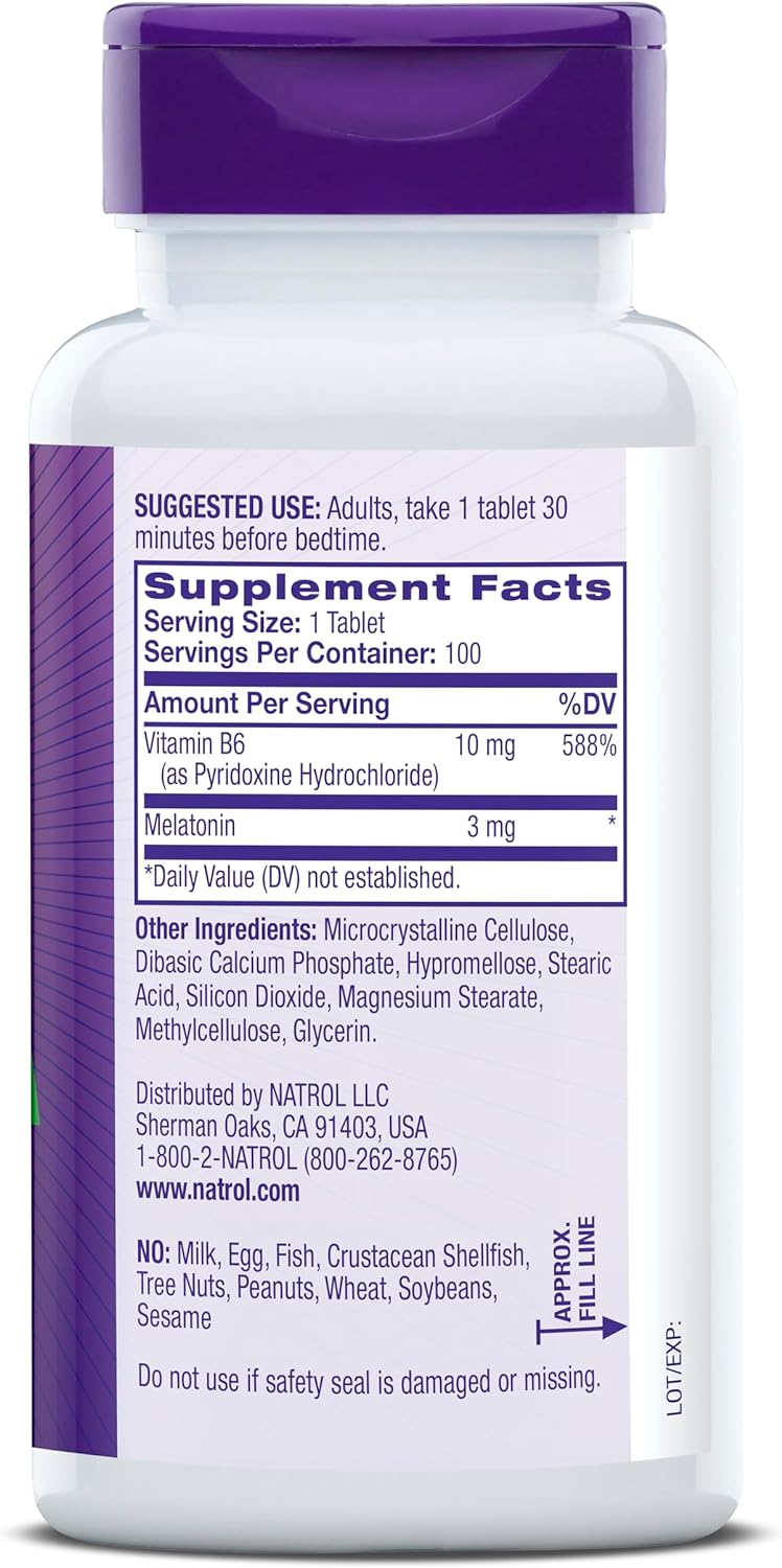 Natrol Melatonina 3mg Time Release 200 Tablets - NutriVita