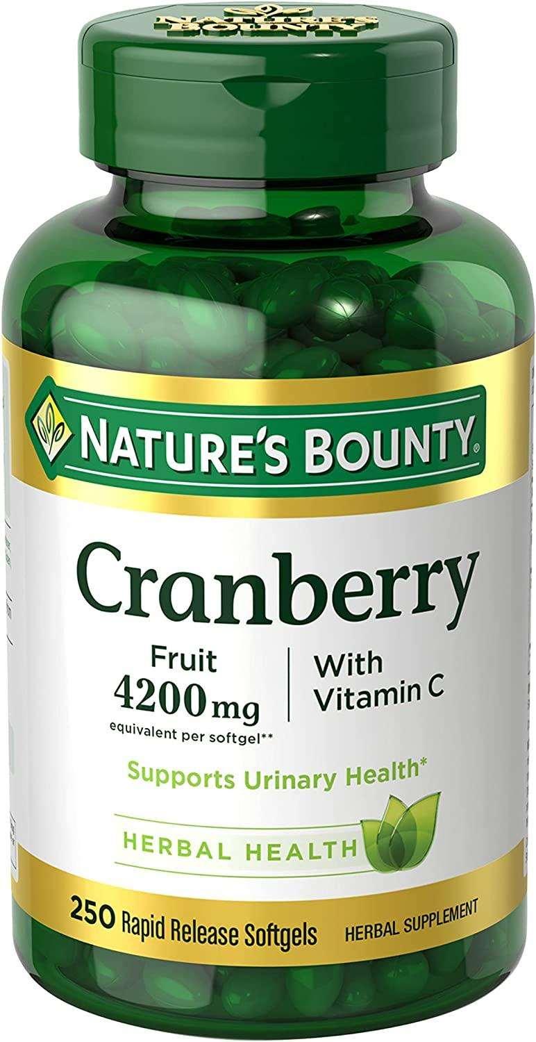 Nature's Bounty - Cranberry Fruit com Vitamina C 4200 mg 250 Caps - NutriVita