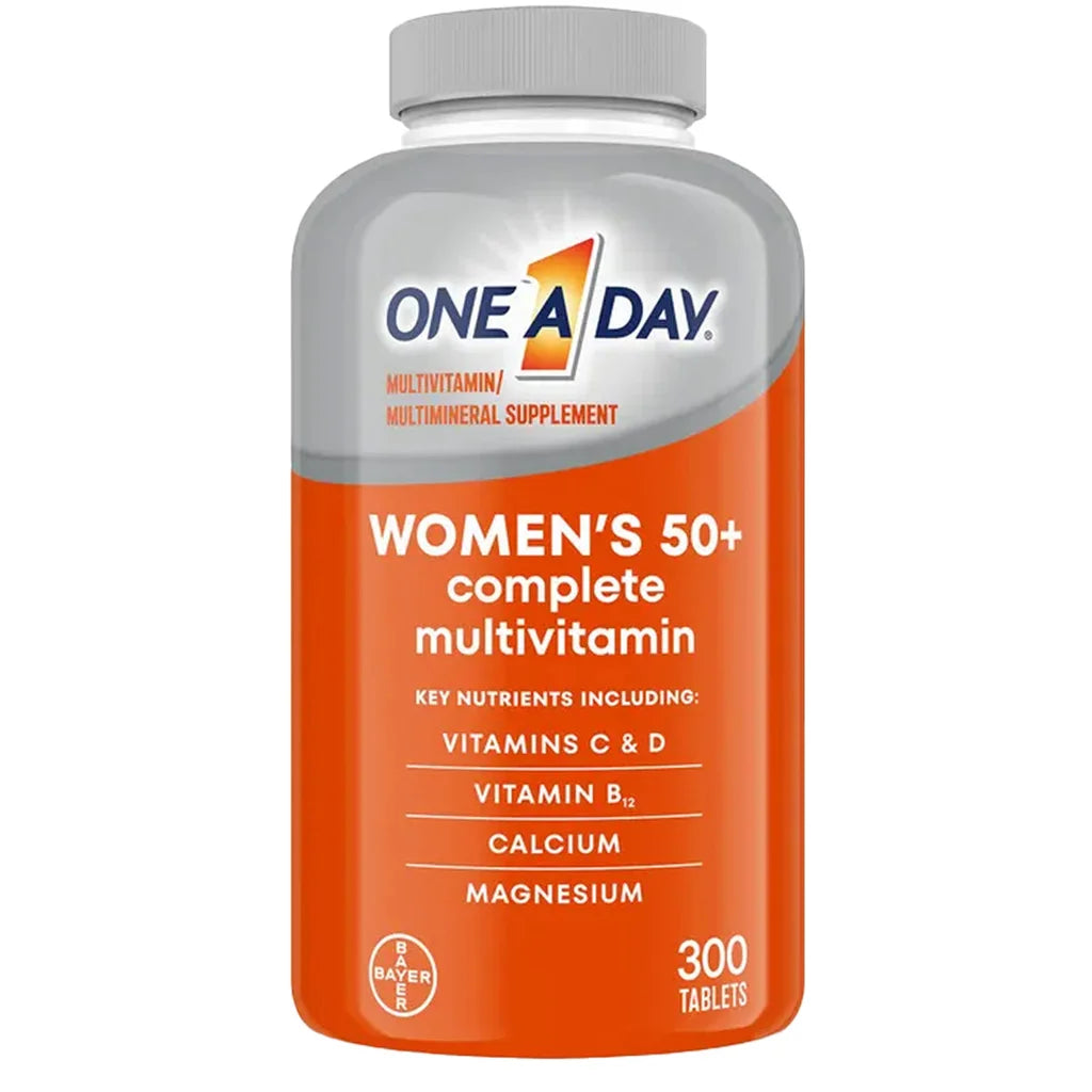 Frasco do Multivitamínico One A Day Women's 50+ Healthy Advantage com 300 comprimidos importado dos EUA original