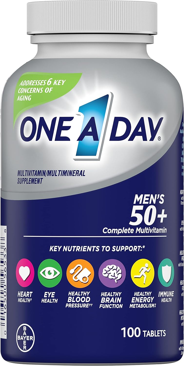 One A Day - Multivitamina para Homens acima de 50 anos 100 Tablets