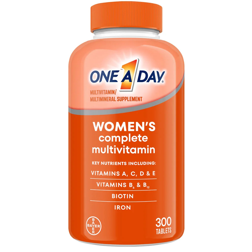 Frasco do Multivitamínico One A Day Women's para mulheres com 300 comprimidos importado original EUA.