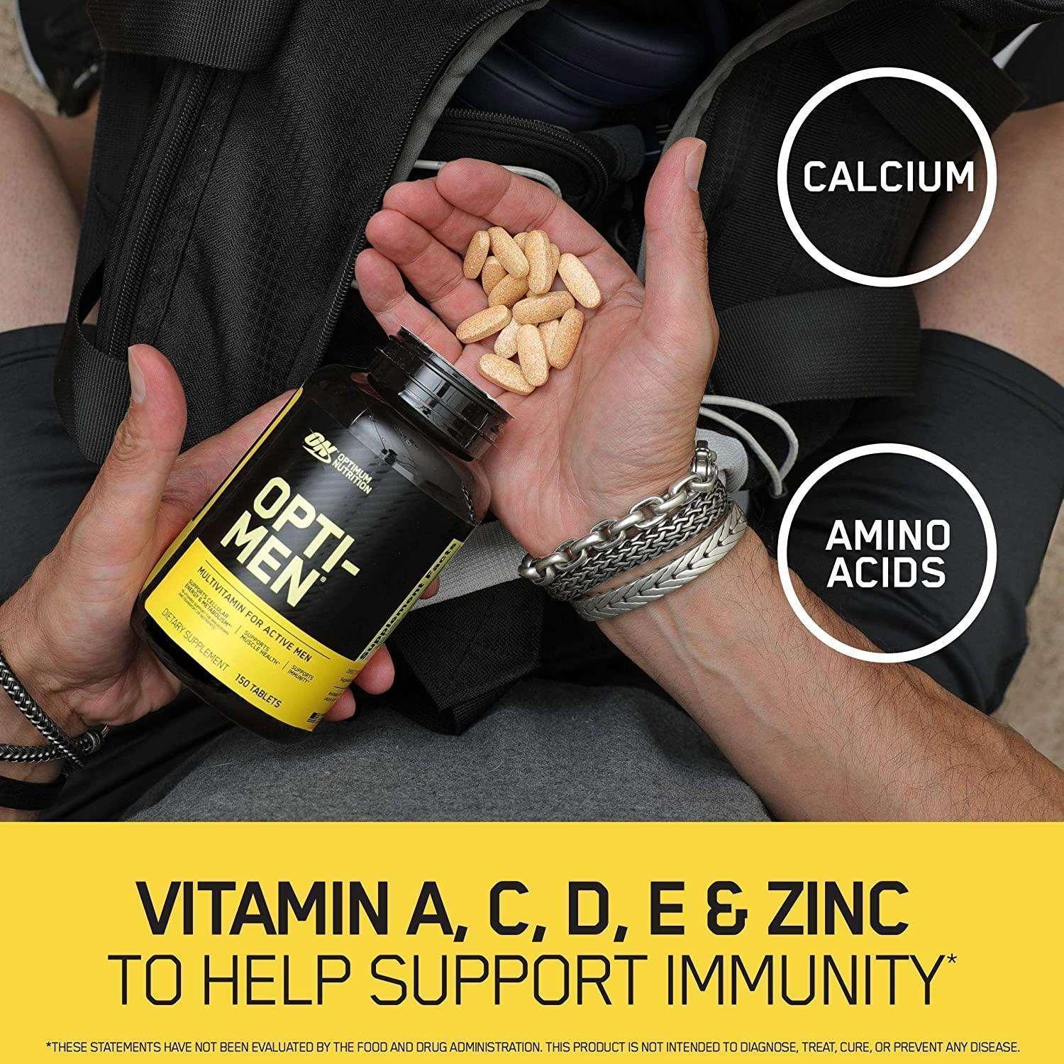 Suplemento masculino para energia e imunidade Opti-Men Nutrivita.