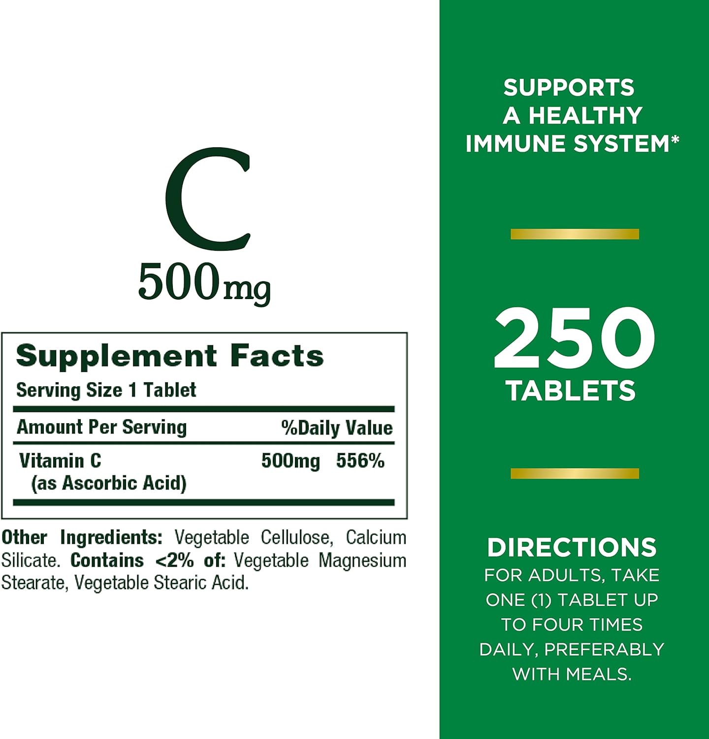 Natures Bounty Vitamina C 500 Mg 250 Tablets