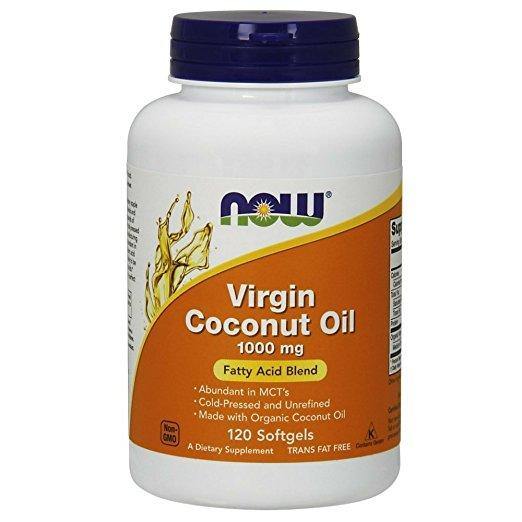 NOW Virgin Coconut Oil 1000 mg,120 Softgels - NutriVita