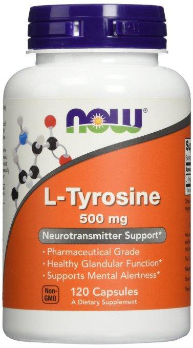 Now Foods L-Tyrosina 500mg, 120-Capsulas - NutriVita