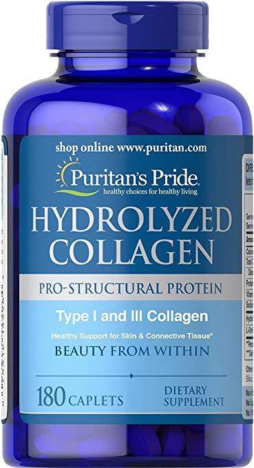 Puritans Pride Colágeno Hidrolizado 1000 mg, 180 Caps - NutriVita