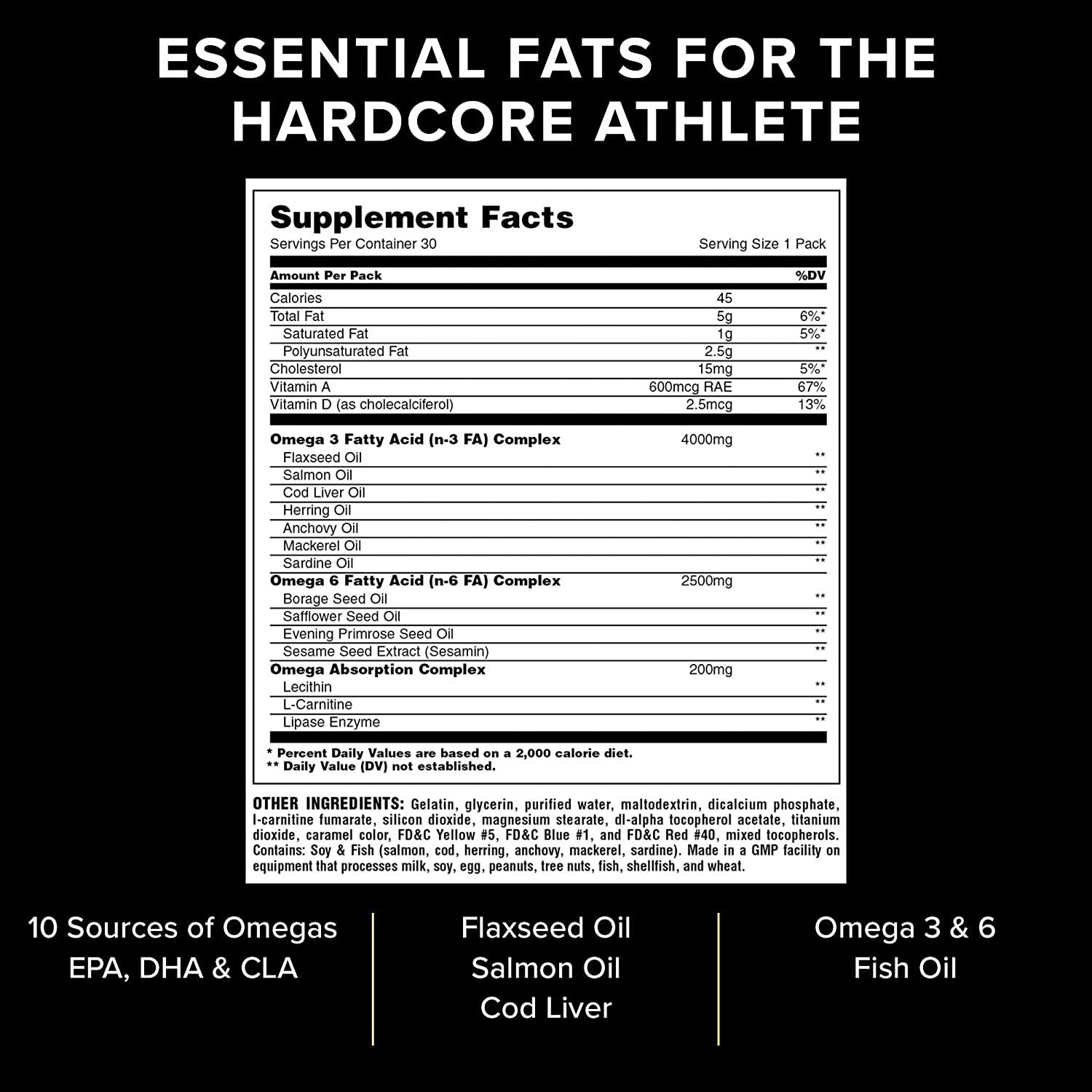 Universal Nutrition - Animal Omega Essential EFA Stack - 30 Pack(s) - NutriVita