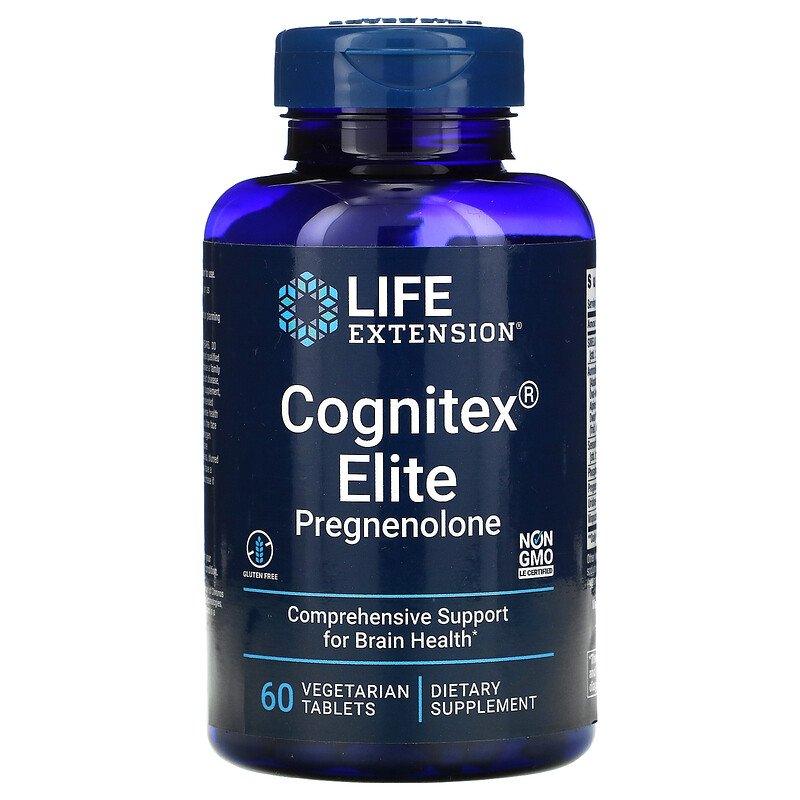 Life Extension Cognitex Elite com Pregnenolona 60 Caps Veg - NutriVita