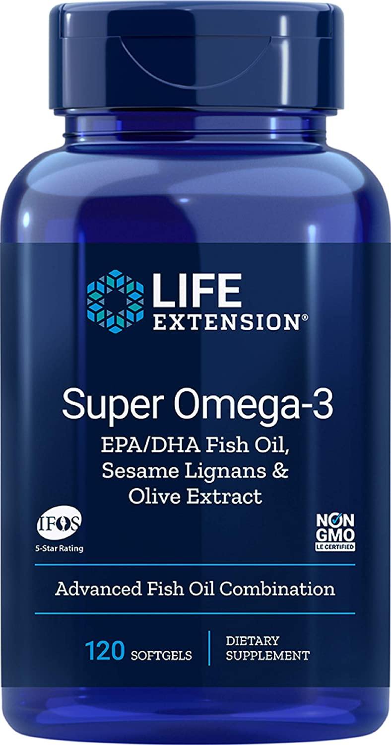 Life Extension Super Omega-3 Plus EPA/DHA 120 softgels - NutriVita