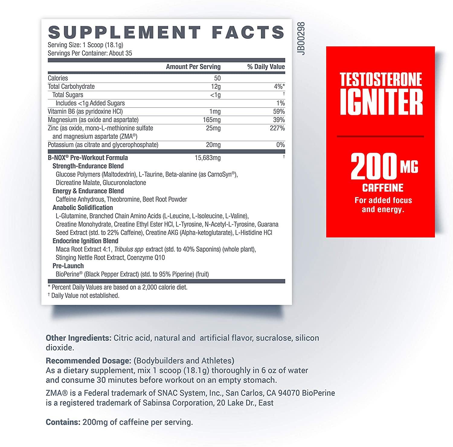 Betancourt Nutrition - B-NOX (Bullnox) Androrush 35 Doses (637 gr) - NutriVita