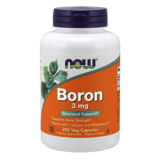 NOW Boron 3 mg, 250 Capsulas - NutriVita