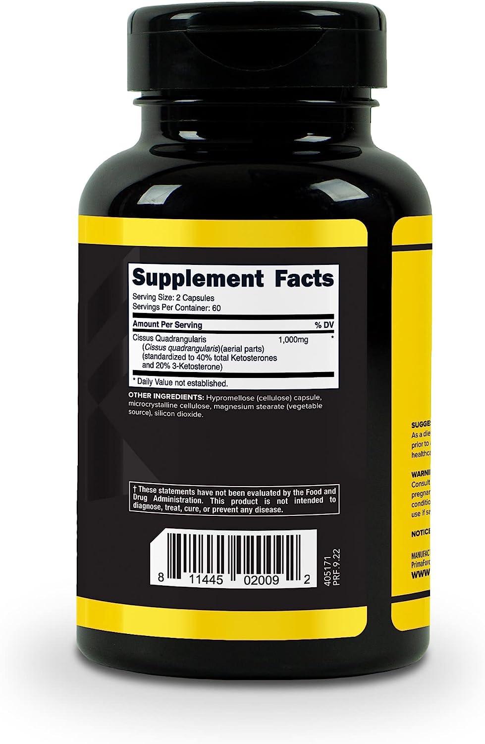 PrimaForce Cissus Quadrangularis 1000mg 120 Capsulas - NutriVita