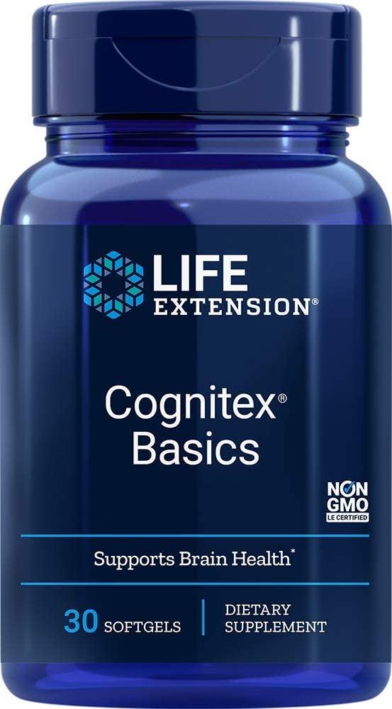 Life Extension Cognitex Basics (Saúde do Cérebro), 30 Caps de gel