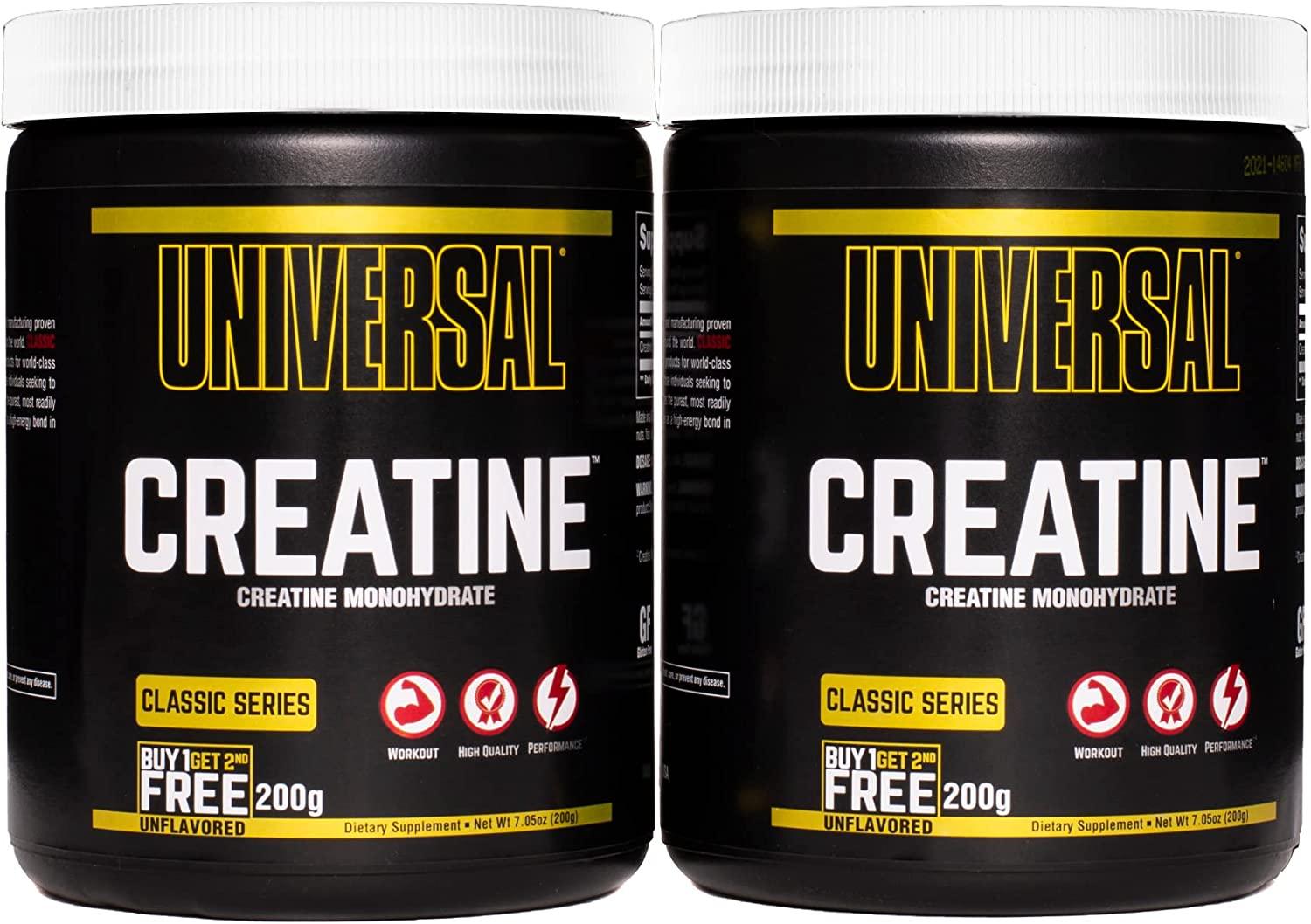 Universal Nutrition - Creatina Monoidratado 2 Potes de 200 gramas