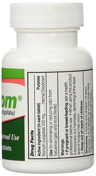 DEVROM Desodorante interno 200MG 100 Comprimidos mastigáveis - NutriVita