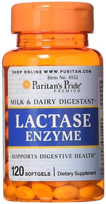 Puritans Pride Enzima Lactase 125 Mg, 120 Softgels - NutriVita
