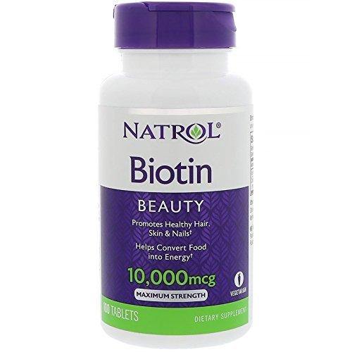 Natrol - Biotin 10,000 mcg Maximum Strength 100 Tablets - NutriVita