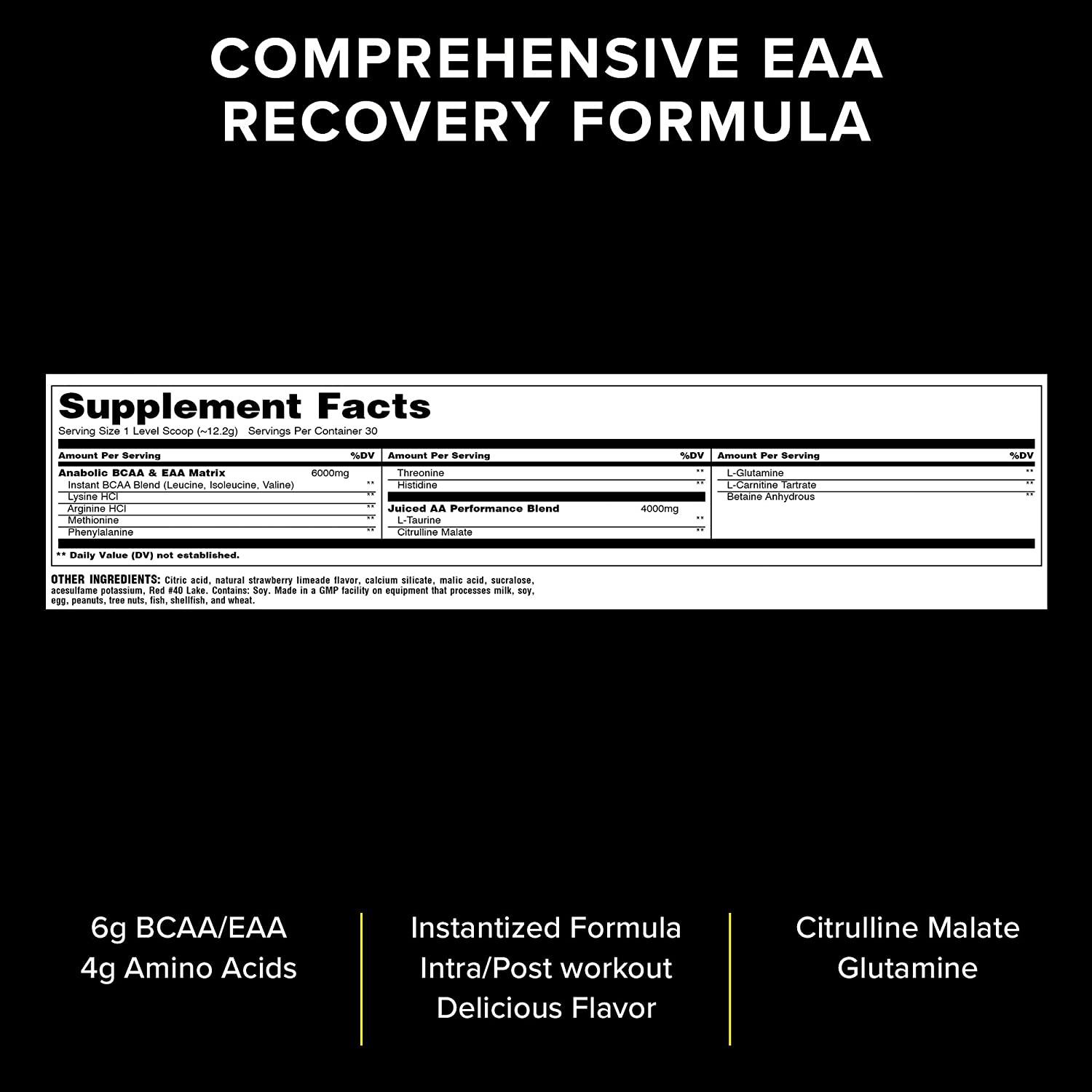Universal Animal Juiced Aminos 30 Doses Strawberry Limeade - NutriVita