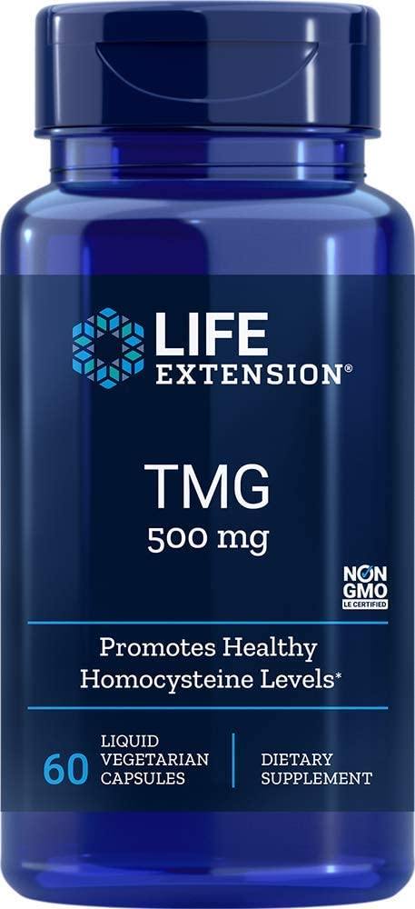 Life Extension TMG 500 mg, 60 Capsulas vegetarianas - NutriVita