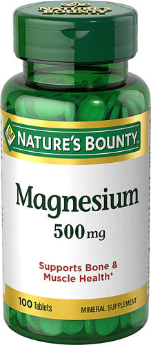 Nature's Bounty - Magnésio 500 Mg 100 Tablets - NutriVita