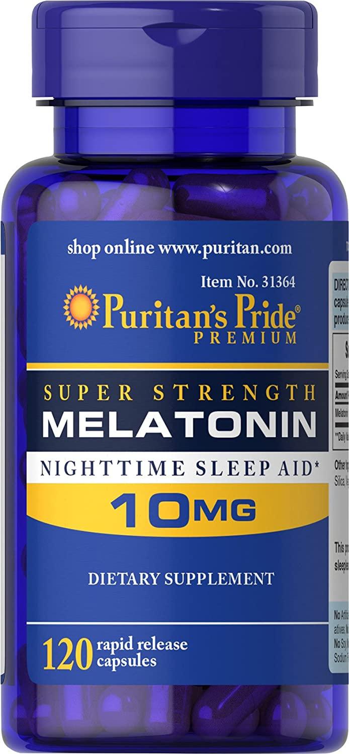 Puritans Pride Melatonina 10mg 120 Caps - NutriVita