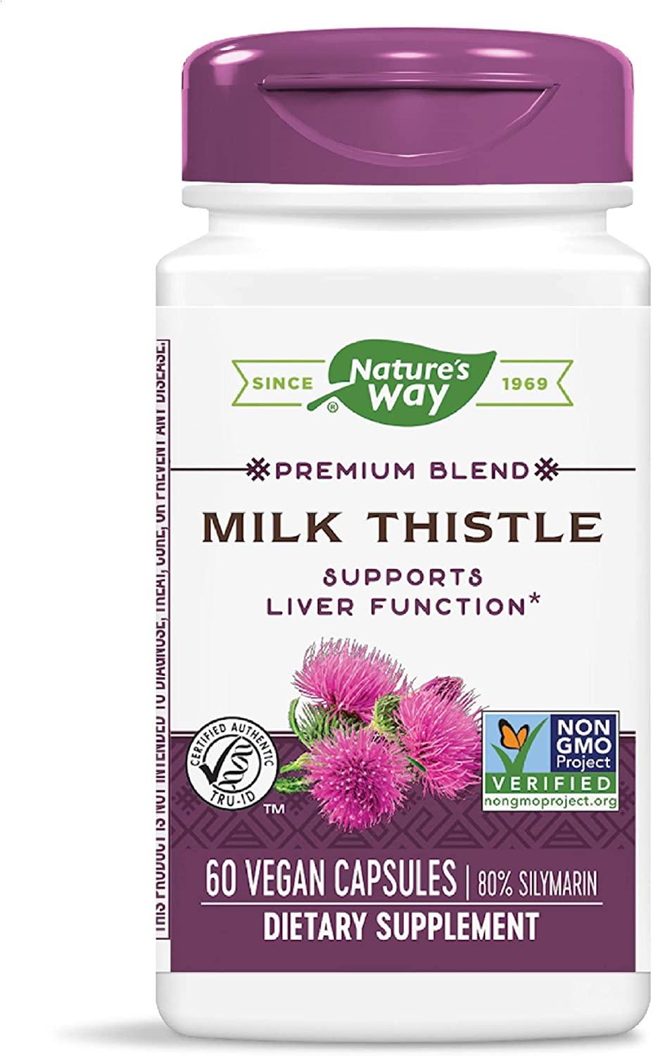 Nature's Way Premium Extrato de Milk Thistle 60 Capsulas - NutriVita