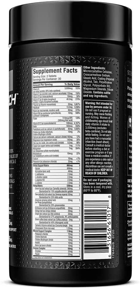 MuscleTech Platinum Multivitamina 90 Tablets - NutriVita