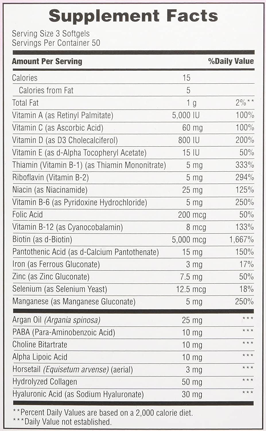 Nature's Bounty Cabelo, Pele & Unhas Força Extra, 150 Softgels - NutriVita