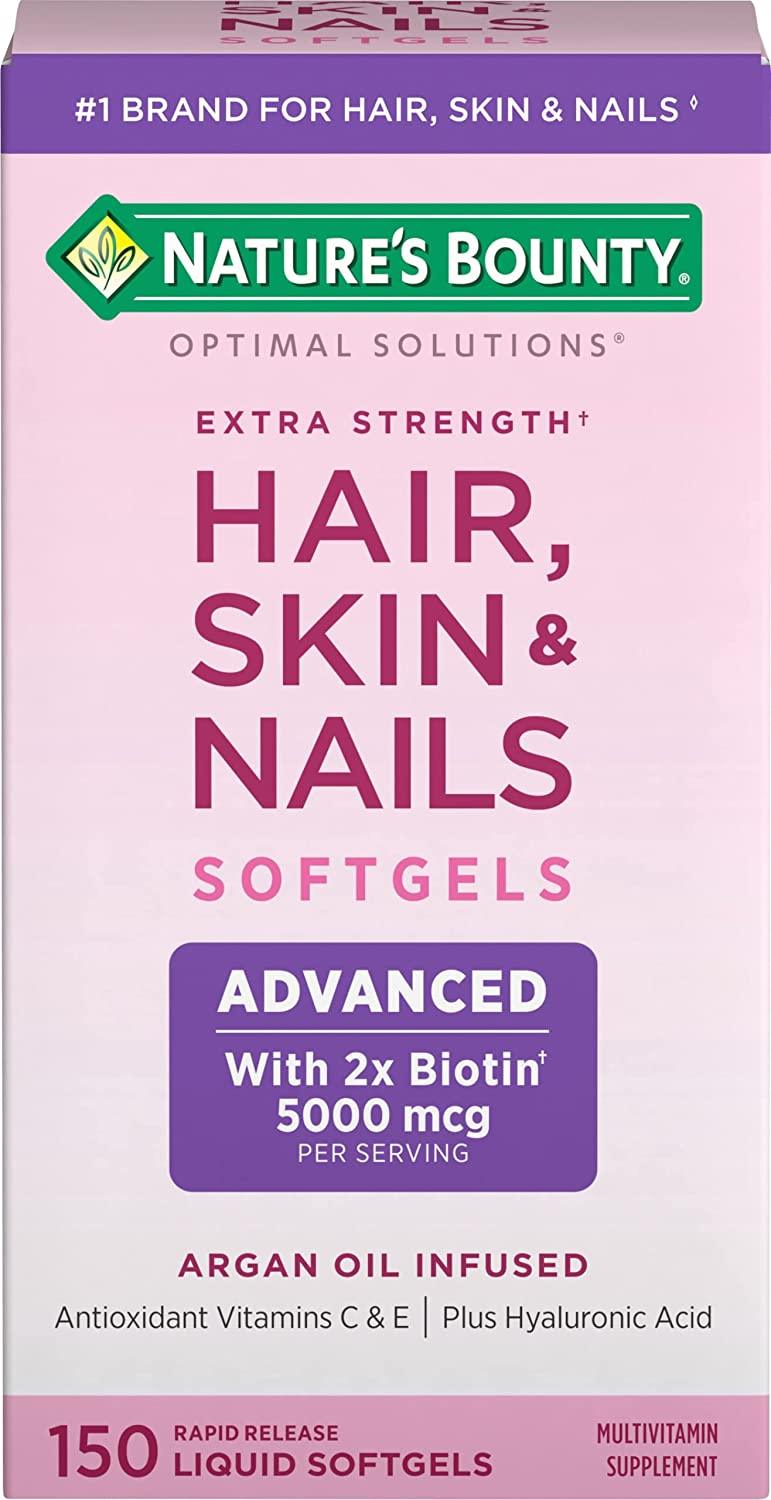 Nature's Bounty Cabelo, Pele & Unhas Força Extra, 150 Softgels - NutriVita