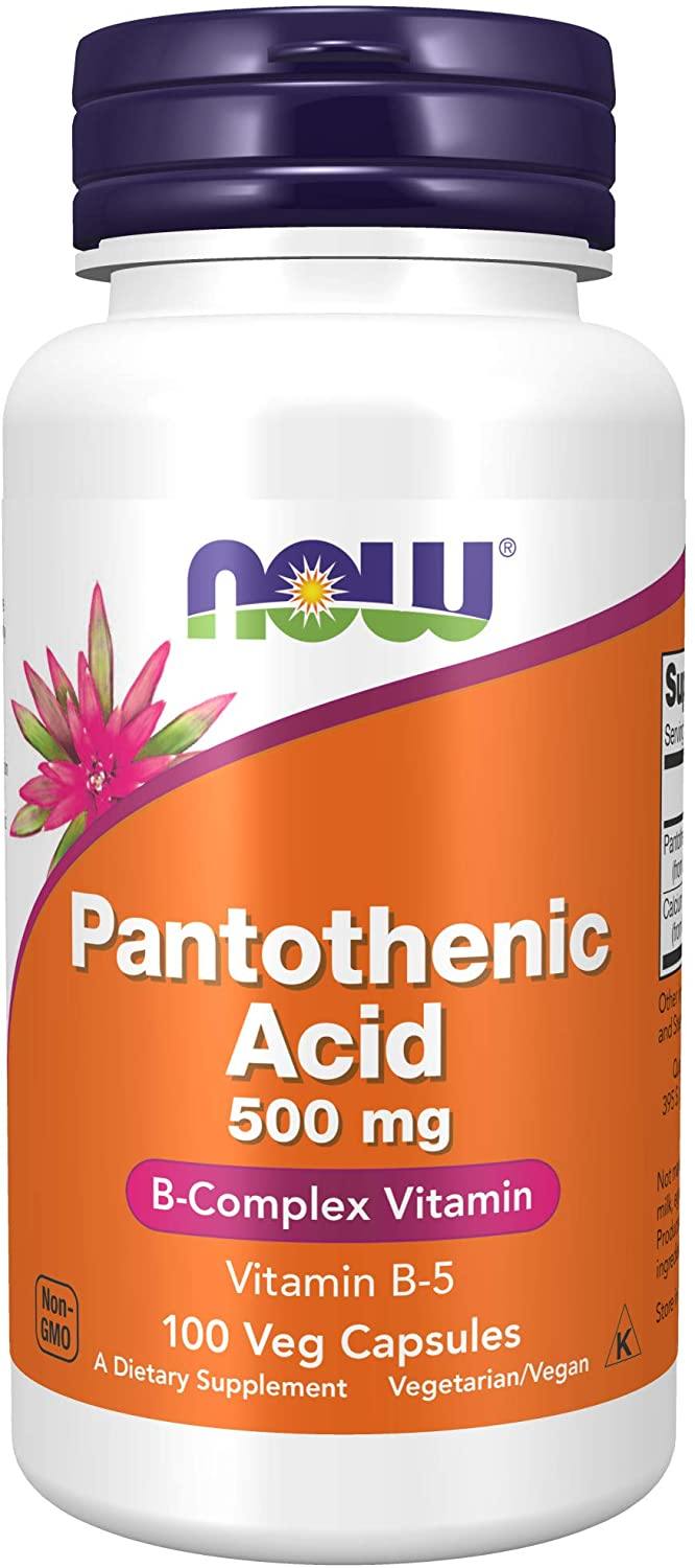 NOW Ácido Pantotênico 500 mg 100 Capsulas