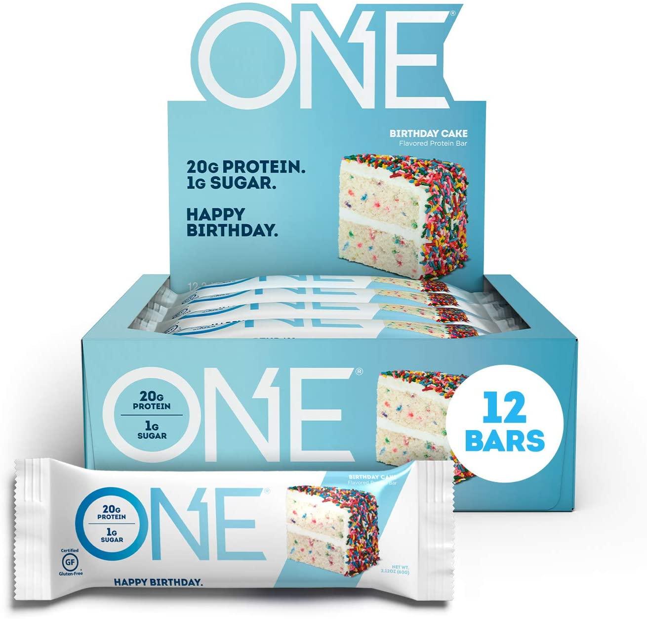 ONE 12 Barras de Proteina, 1gr de Açúcar, Livre de Glúten - NutriVita