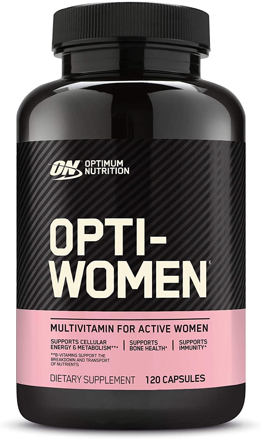 Optimum Nutrition Opti-Women Multivitamina 120 cápsulas – suplemento feminino com vitaminas e minerais essenciais