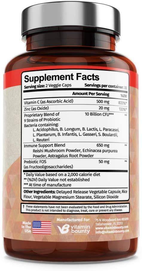 Vitamin Bounty - Pro-Daily Immunity 60 Caps (Apoio do Sistema Imunológico) - NutriVita